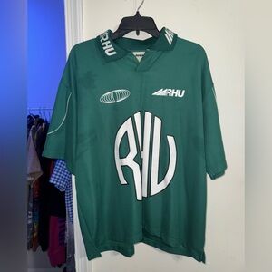Rhude Green Polo Shirt